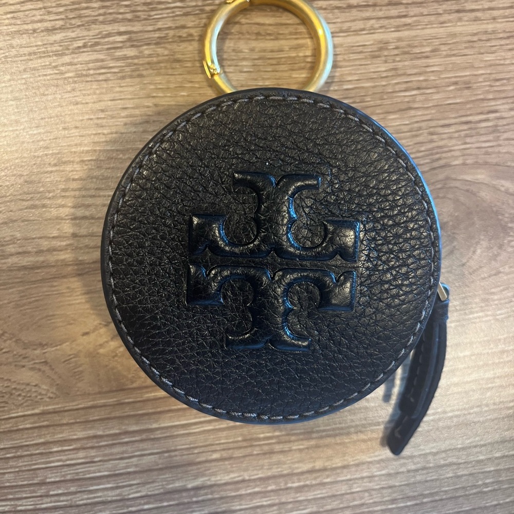 Tory Burch Thea coin pouch black leather